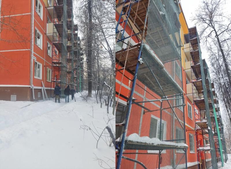 Обшивка профлистом на ул. Героев Курсантов д.14