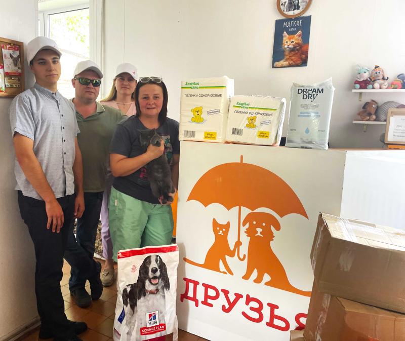Работники филиала «Южный» помогли воронежскому центру для бездомных животных