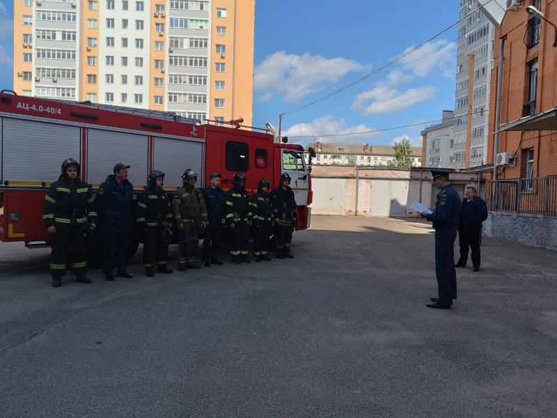 В Управлении вневедомственной охраны по Орловской области прошли тренировки по действиям личного состава в случае возникновения пожара